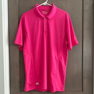 FILA Sport Men’s Fuchsia Pink Performance Golf Polo Size M